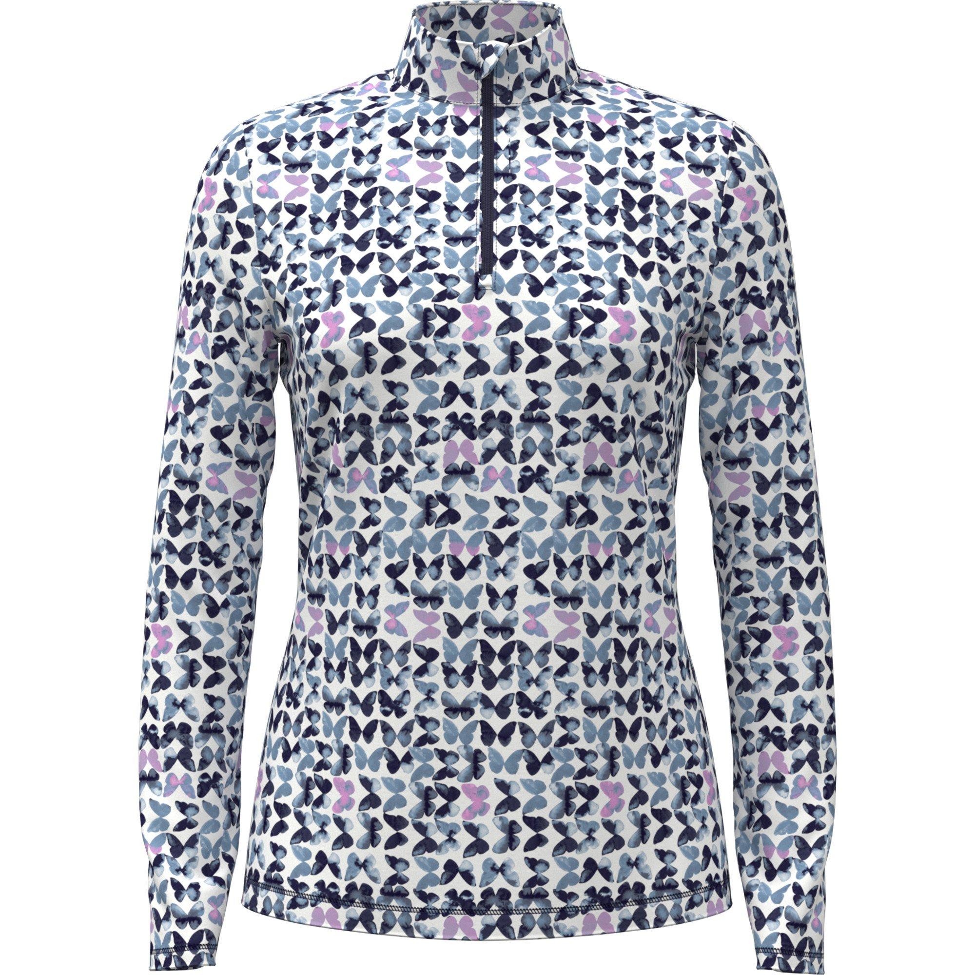 Women's Butterfly Zip Sun Protection Long Sleeve Top